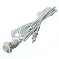 Kabel mit E14 Lampenfassung für Leuchtsterne und Hängeartikel 3,5m mit Schalter