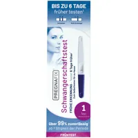 PREGNAFIX Schwangerschaftstest FRÜHE ERKENNUNG – 6 Tage früher testen, Schwangerschaftstest Frühtest, HCG Test, Frühschwangerschaftstest, Urin Teststreifen, Pregnancy Test, Zuhause Test – 1 Test