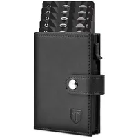 TEEHON Geldbörse Herren | Slim RFID Schutz Leder Portmonee Herren | Automatisches Popup Geldbeutel Herren | Kartenetui Kreditkartenetui mit Banknotenfächer & Geschenkbox