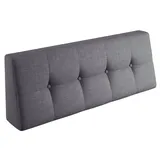 sunnypillow Palettenkissen 120 x 40 x 20 cm grau/silber 1 St.