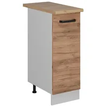 Vicco Apothekerschrank 30 cm Eiche goldfarben 30 x 0 x 0 cm Weiß