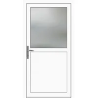 PREMIUM Aluminium Nebeneingangstür "PAULA-Q" 59 mm Weiß RAL 9016 beidseitig innen öffnend DIN links