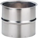 m�ck Doppelwandfutter Edelstahl DN150 mm weiß