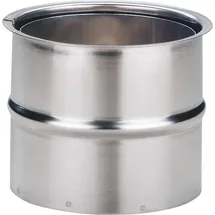 m�ck Doppelwandfutter Edelstahl DN150 mm weiß