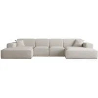 Fun Möbel Wohnlandschaft U-Form CELES PREMIUM XS in Stoff