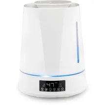 Grundig Luftbefeuchter und Aroma Diffuser 4L - Diffuser Ätherische Öle - Humidifier mit Hygrometer und Zeitschaltuhr - Räume der 15 zu 30m2 - 26 x 15 x 33 CM - Weiß
