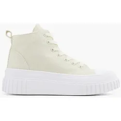 Hoher Platform Sneaker - Damen - sand