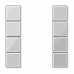Tastensatz 4fach, komplett (Aluminium)