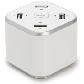 HQ Power SMART USB Station mit 3 x USB + 1 x USB Fast Charge QC 3.0 + 1 x Type-C Ausgänge - max. 9,6 A - max. 48 W - weiß