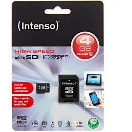 Intenso microSD Class 10 4 GB + microSD-Adapter