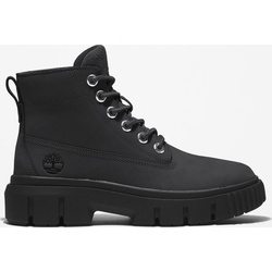 Timberland Womens Mid Lace UP Boot black 7.5 Wide Fit