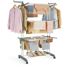 Songmics Wäscheständer 173 m weiß