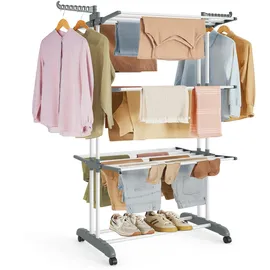 Songmics Wäscheständer 173 m weiß