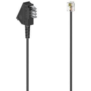 Hama Anschlusskabel, TAE-N-Stecker - Modular-Stecker 6p4c, 6 m Schwarz