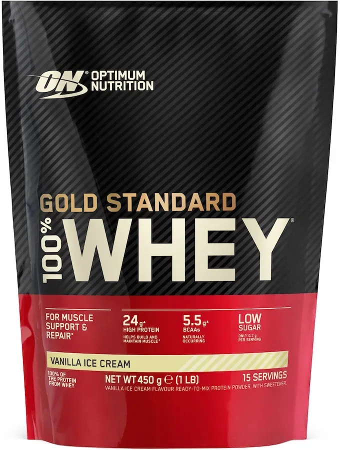 Optimum Nutrition Gold Standard Whey - mit bis zu 81,6% Protein Protein & Shakes 0,45 kg