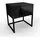 lookway Nachtschrank BLANCO Loft 45 x 53 x 37 cm Schwarz
