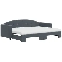 vidaXL Tagesbett 80 x 200 cm Dunkelgrau