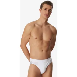 SCHIESSER Slip unifarben weiß M 6er Pack