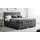 Inter Boxspringbett Bern 200x200 cm mit Motor Anthrazit Coral 80 - Grau