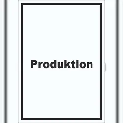 Produktion Aufkleber mit Text Herstellung Fertigung hochkant A9 (37x52mm)