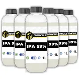 MRM CHEMICALS 6x Isopropanol 99 Reiniger Entfetter 1L 1 Liter, Elektronikreiniger Handy PC Auto