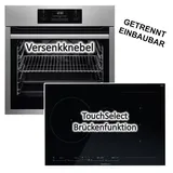 AEG Herdset Einbau Backofen Aqua Cleaning mit Küppersbusch Induktionskochfeld - autark, 80 cm