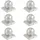 vidaXL Pfostenkappe 101 x 101 mm Silber/Metall