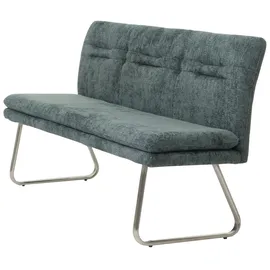 Mendler Sitzbank HWC-H70 Polsterbank Blau/Grün 180 x 40 x 48 cm