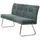 Mendler Sitzbank HWC-H70 Polsterbank Blau/Grün 180 x 40 x 48 cm