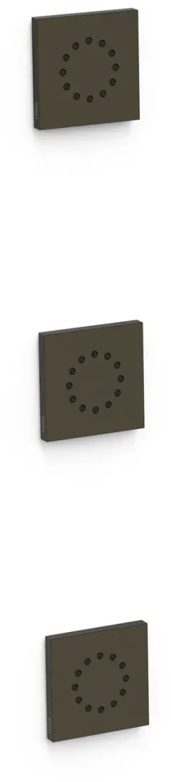 Tres 3 Hydromassage Einbau Jets Einschließlich Einbaugehäuse Größe: 80x80 mm, 13451501KMB 13451501KMB
