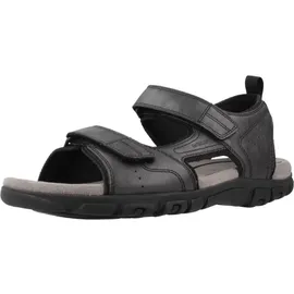 GEOX Uomo Strada B Sport Sandal Herren Schwarz 44
