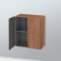 Duravit L-Cube Halbhochschrank 2 Türen, nussbaum natur