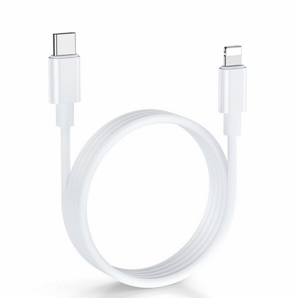 Alpha Electronics USB C auf Iphone Kabel, 100 cm Smartphone-Kabel, (100 cm), Schnellladekabel, Robust, Universalkompatibilität