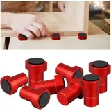 Set Mit 8 Bankhaken Aus Aluminiumlegierung, 19/20 Mm, Für Die Holzbearbeitung Mit Antirutschpad, Für Werkbank, Hobelbank, Aufnahme (rot, 20 Mm)