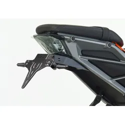 PROTECH Kennzeichenhalter Edelstahl pulverbeschichtet schwarz, schwarz