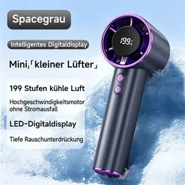 efluky Handventilator Tragbarer Mini Ventilator, Faltbarer USB-Ventilator Wiederaufladbar, Tragbarer Ventilator