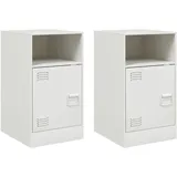 vidaXL Nachtschrank 34,5 x 39 x 62 cm Weiß