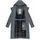 Ragwear Damen Langer Wintermantel Warmer wasserdichter Parka mit Schlüsselanhänger Refutura Remake Grey Gr. 3XL - 3XL