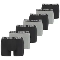 Puma Herren Boxershorts 7er Pack grey melange / Black - M