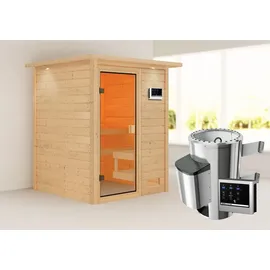 Karibu Sauna Sandra mit Dachkranz