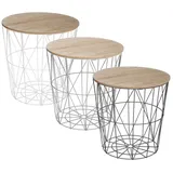 Atmosphera Créateur d'intérieur Atmosphera - Couchtisch Kumi weiß D 40 cm - Weiß