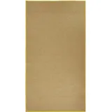 PAD Teppich PAD "MOSS", gelb, B:170cm H:6mm L:200cm, Jute, Wolle, Teppiche, Teppich, Juteteppich, handgewebt, Uni Farben, farbige Umrandung, Wohnzimmer