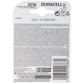 Duracell CR2016 3V 2er Blister