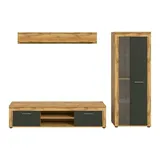 Möbel Kraft Wohnwand ¦ holzfarben ¦ Maße (cm): B: 235 H: 159 T: 35.0