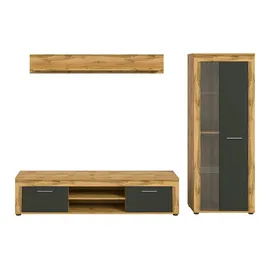 Möbel Kraft Wohnwand ¦ holzfarben ¦ Maße (cm): B: 235 H: 159 T: 35.0