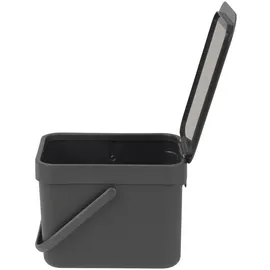 Brabantia Sort & Go Abfallbehälter 6 l grey