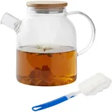 Relaxdays Teekanne Glas 1,8 l