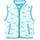 Playshoes Fleece Weste Pferde Blau/Türkis 98