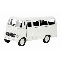 Welly Modellauto MERCEDES BENZ L319 Window Panel Bus Modellauto 47 (Weiss), 11cm Metall Modell Auto Spielzeugauto Spielzeugbus Spielzeug Geschenk weiß