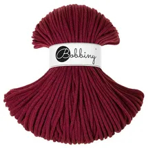 Bobbiny Makramee-Schnur geflochten 5 mm 100 m Weinrot